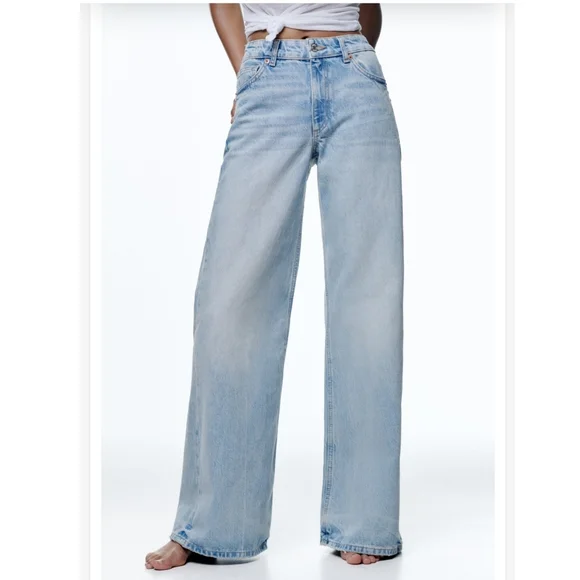 Denim The Hw Skinny Flare Zara Zara Split Hem Slim Jeans Black